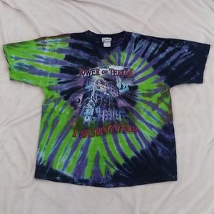 Vintage Disney Tower Of Terror Tie Dye Tee